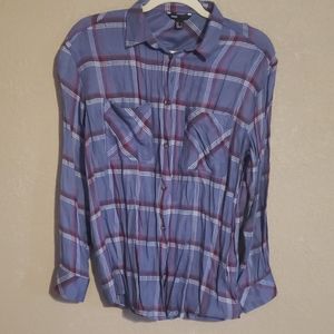 Chiffon button down top